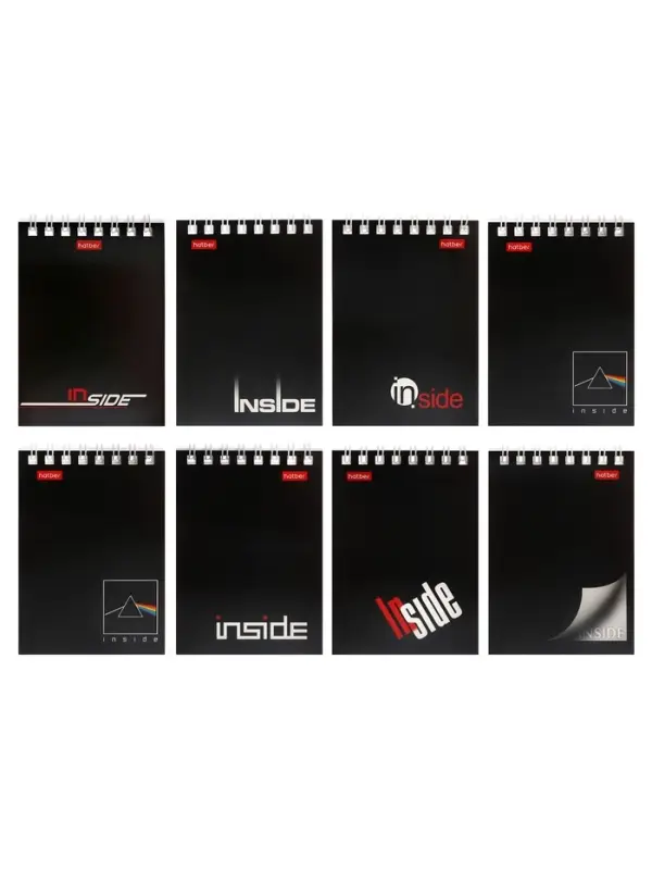 Блокнотик А7 40 л на гребне INSIDE, обл мел карт 40Б7B1 г_01622