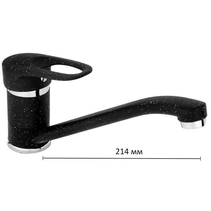 Смеситель для кухни Accoona A4130F, однорычажный, чёрный, матовый Смеситель для кухни Accoona A4130F, однорычажный, чёрный, матовый