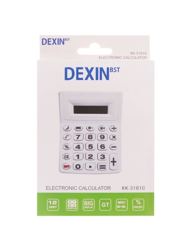 Калькулятор настольный 08-разрядный, зеленый Калькулятор настольный 08-разрядный, зеленый