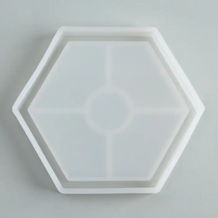 Подставка из гипса. Набор для создания поддона с красками «Шестиугольник»