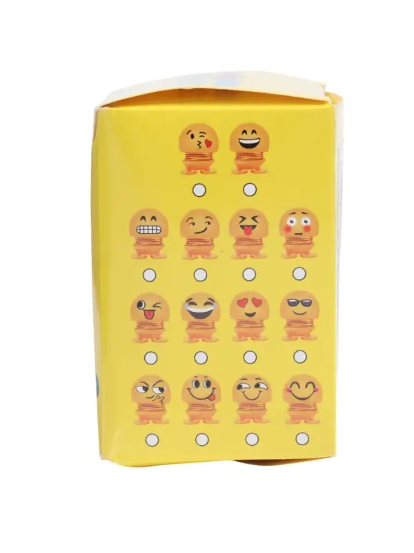 Игрушка на панель автомобиля &laquo;Смайл на пружинке подмигивающий&raquo; желтый