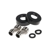 Смеситель для ванны ZEIN Z3491, изогнутый излив, душевой набор, нержавеющая сталь, черный