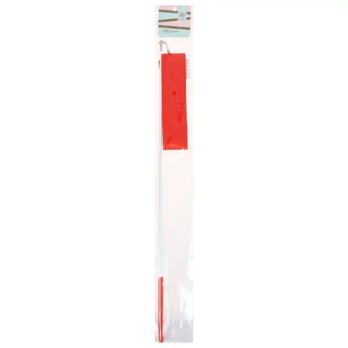 Лента для художественной гимнастики с палочкой Grace Dance, 6 м, цвет красный