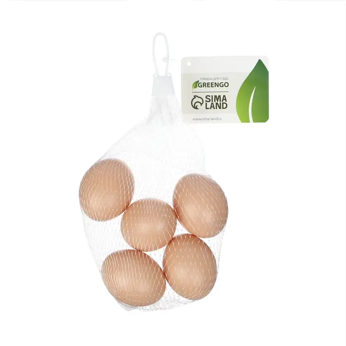 Яйцо искусственное подкладное, для кур, 4×5 см, 1 шт., коричневое, Greengo Яйцо искусственное подкладное, для кур, 4×5 см, 1 шт., коричневое, Greengo