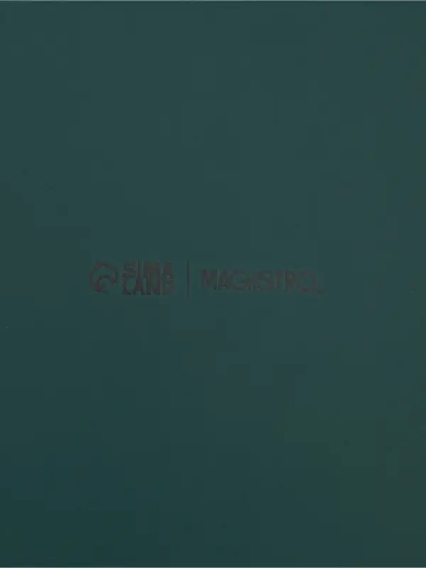 Блюдо для подачи Magistro, d=20 см, с деревянной ручкой, фарфор, бирюзовое