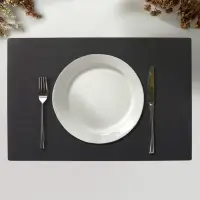 Салфетки сервировочные на стол Доляна, 4 шт., 45&times;30 см, серые