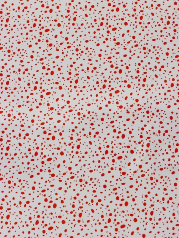 Пленка прозрачная с рисунком «Капли» Красный 0.7×8.2±5%м