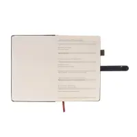 Ежедневник недатированный формат А5, 80л, линия, с ручкой, подар коробка, Синий