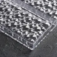 Форма для шоколада KONFINETTA &laquo;Воздушный&raquo;, пластик, 3 ячейки, 27.5&times;17.5&times;2.5 см, ячейка 15.3&times;7.5&times;0.8 см, прозрачная