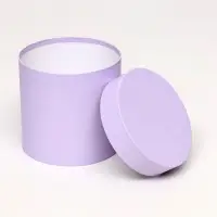 Набор шляпных подарочных коробок 5 в 1, Лаванда, 23&times;23-14&times;14 см