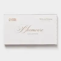 Блюдо для подачи WY Bloomware, 25&times;14&times;2.5 см, фарфор, зелёное/белое