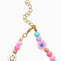 Набор детский &laquo;Выбражулька. Смайл&raquo;, 2 предмета: бусы, браслет, разноцветный