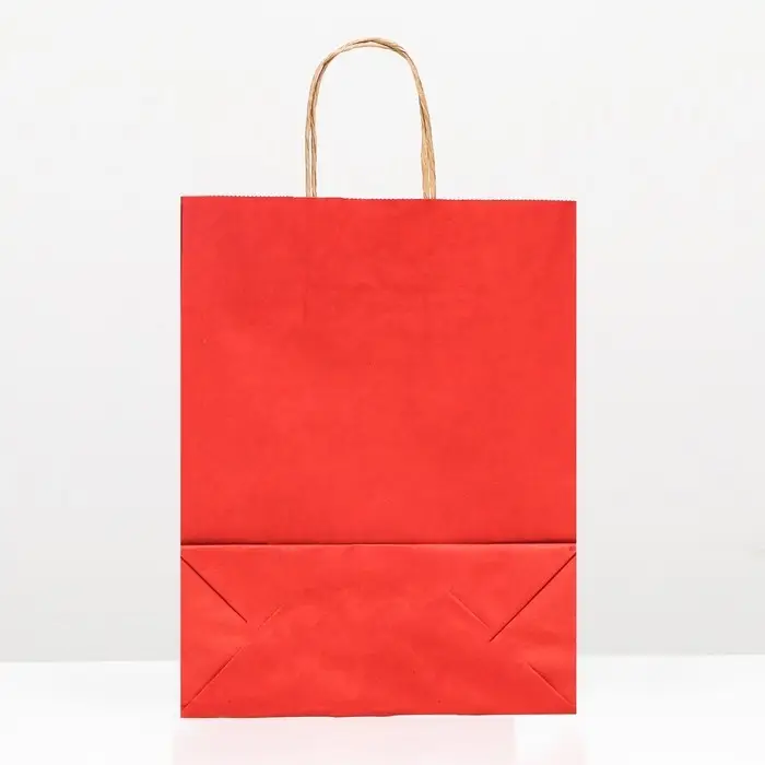 Пакет крафт, алый вельвет, с кручеными ручками, 31.5×25×10.5 см Пакет крафт, алый вельвет, с кручеными ручками, 31.5×25×10.5 см