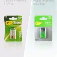 Батарейка алкалиновая GP Super, 6LR61 (6LF22, MN1604)-1BL, 9 В, крона, блистер, 1 шт.