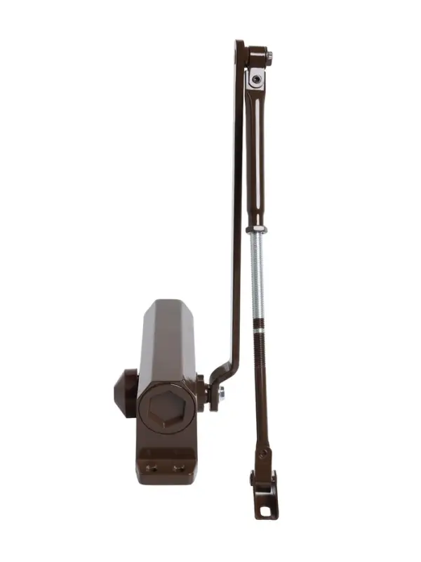 Доводчик дверной ТУНДРА d=80BR, от 45-70 кг, коричневый