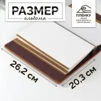 Фотоальбом магнитный на 20 листов &laquo;Змея&raquo;, кожзам, 4&times;20.3&times;26.2 см