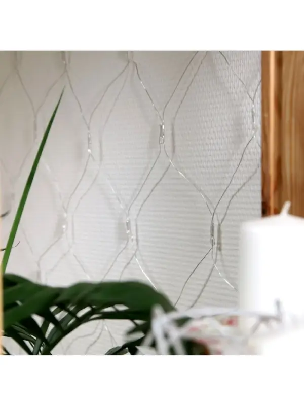 Гирлянда &laquo;Сеть&raquo; 1.6&times;1.6 м, IP20, прозрачная нить, 144 LED, 8 режимов, 220 В, свечение мульти,