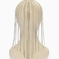 Украшение для волос "Дорожка страз", цвет белый в серебре Украшение для волос "Дорожка страз", цвет белый в серебре