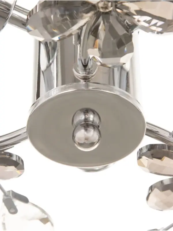 Люстра BayerLux &laquo;Цветы&raquo;, 3&times;40 Вт, Е27, хром, 42&times;42&times;18 см