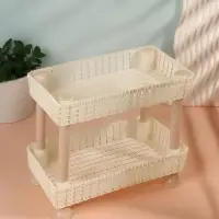 Органайзер для хранения косметики, двухуровневый, 24&times;15&times;20 см, МИКС