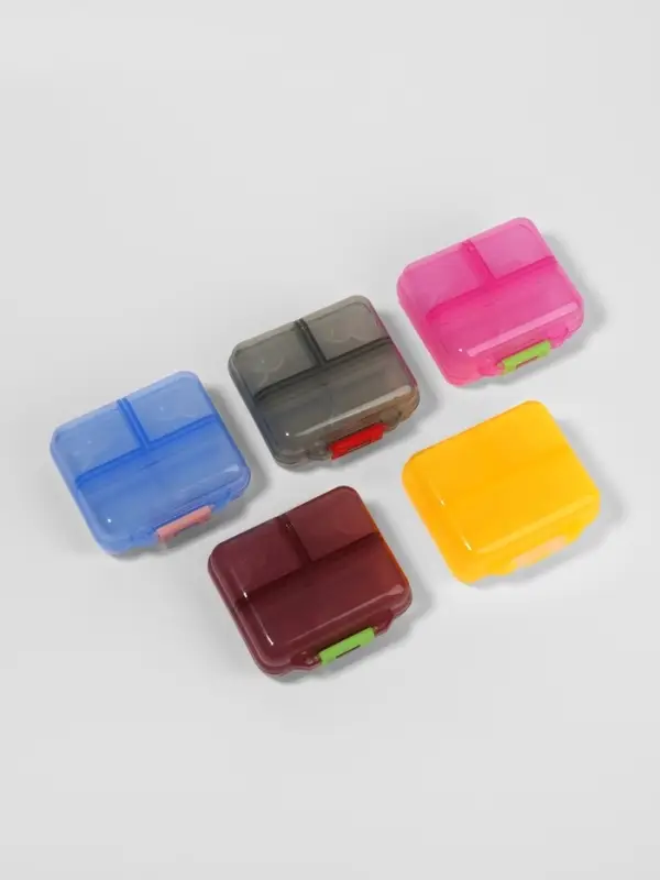 Таблетница &laquo;Трансформер&raquo;, 7.5&times;6.5&times;3.5 см, 7 секций, МИКС