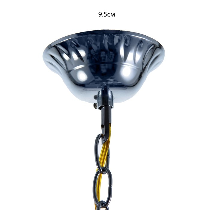 Люстра Люстра "Жозефина" 5хЕ14 40Вт чёрно-хромовый 58х58х34 см BayerLux