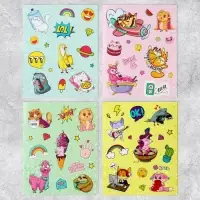 Альбом детских наклеек Wow, 8 листов, 11 х 13.5 см