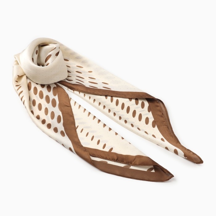 Платок женский MINAKU р-р 70*70 см, цв. коричневый Платок женский MINAKU р-р 70*70 см, цв. коричневый