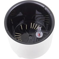 Кашпо ШЭНК D180мм 3,6л с вставкой и с автополивом, белый ротанг,М 3241