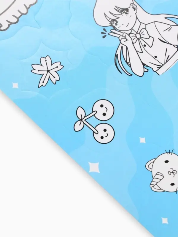 Наклейки детские, раскраска, 3 листа, А5 «Аниме»