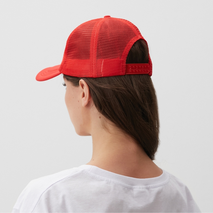 Бейсболка с сеткой MINAKU, цвет красный, размер 56-58
