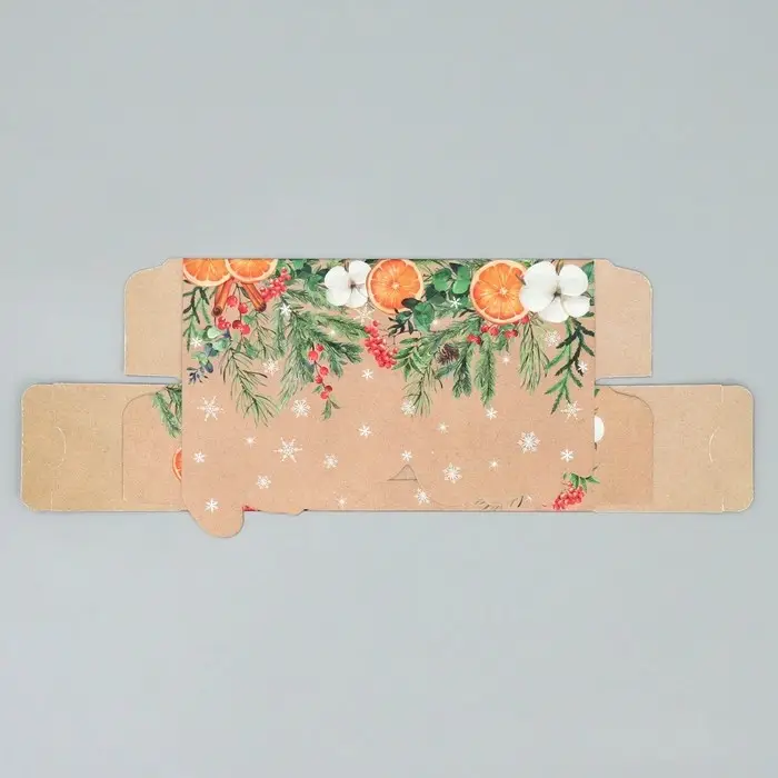Коробка для макарун «Самого лучшего нового года» 18×5.5×5.5 см Коробка для макарун «Самого лучшего нового года» 18×5.5×5.5 см