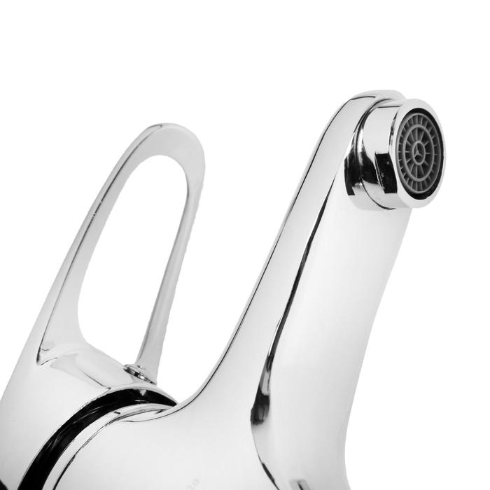 Смеситель для раковины  Смеситель для раковины "ЦС-СМ" ЭП400804, однорычажный, на шпильке, хром