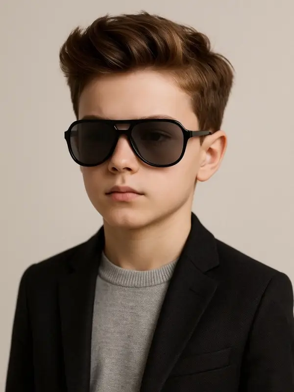 Очки солнцезащитные детские OneSun, UV 400, 13&times;4.5&times;12.5 см, чёрные