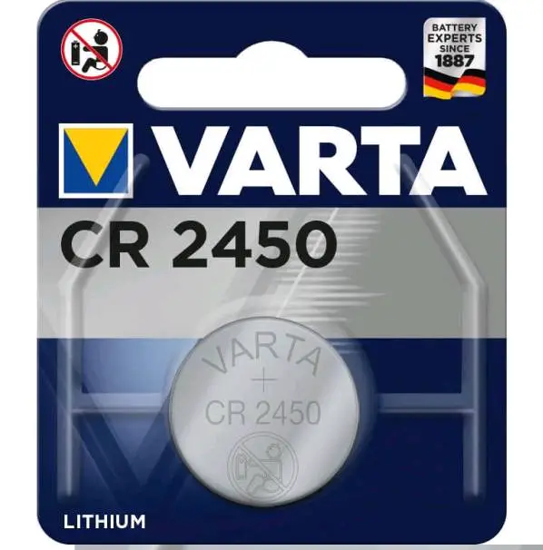 Батарейка Varta ELECTRONICS CR2450 BL1 Lithium 3V (6450) (1/10/100) Батарейка Varta ELECTRONICS CR2450 BL1 Lithium 3V (6450) (1/10/100)