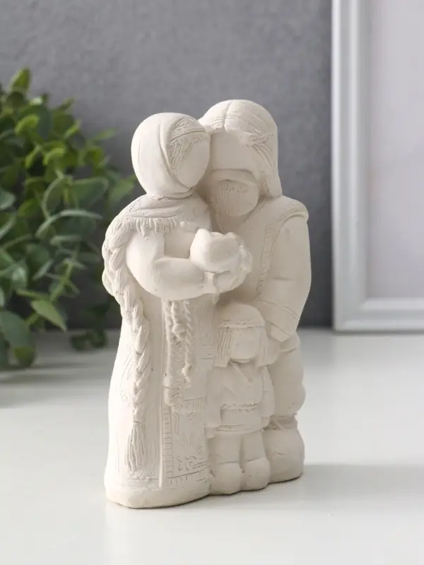 Фигура «Семейный оберег», 14×8.5×6 см, натуральный