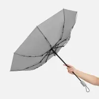 Зонт складной Hard Work с проявляющимся рисунком, серый Зонт складной Hard Work с проявляющимся рисунком, серый