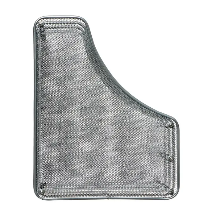 Лоток для бумаг вертикальный, металлическая сетка, 3 отделения, серый