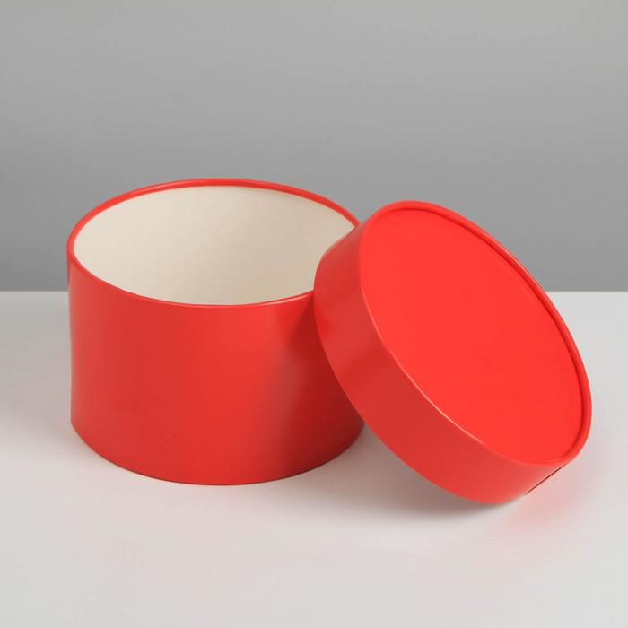 Набор шляпных коробок 3 в 1 красный, упаковка подарочная, 16 х 10, 14 х 9, 13 х 8,5 см Набор шляпных коробок 3 в 1 красный, упаковка подарочная, 16 х 10, 14 х 9, 13 х 8,5 см