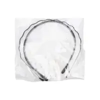 Ободок для волос "Амелия" (набор 2 шт) волна, чёрный