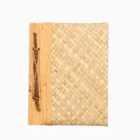 Записная книжка плетёная, 48 листов, 17&times;22&times;2 см, бежевая