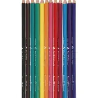 Карандаши цветные 12 цветов FunColor, пластиковые, трёхгранные, МИКС
