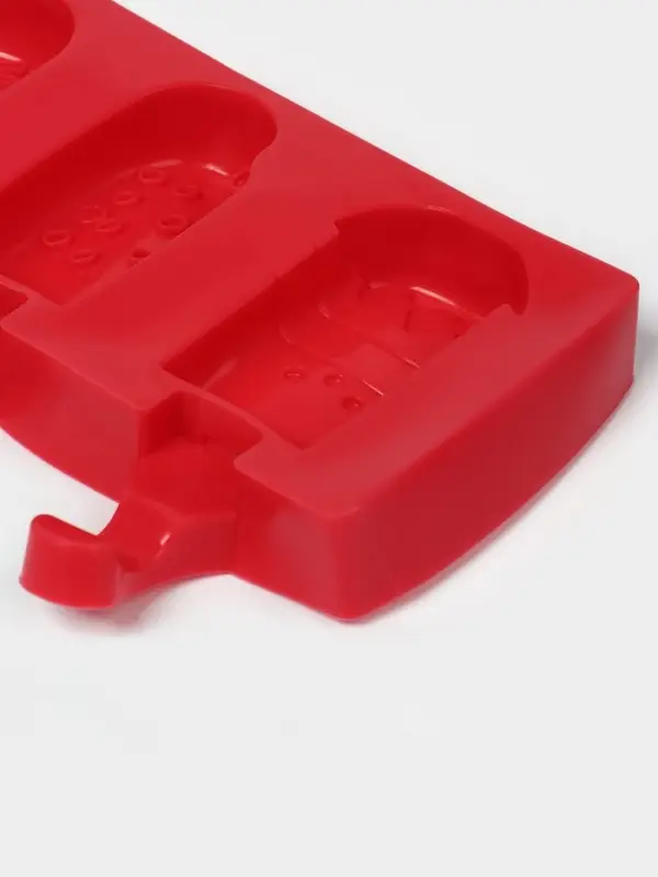 Форма для мороженого &laquo;Эскимо со сладостями&raquo;, силикон, 19.5&times;17.7 см, 3 ячейки (7&times;4.2 см), МИКС