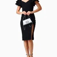 Сумка-клатч женская вечерняя на магните, серая