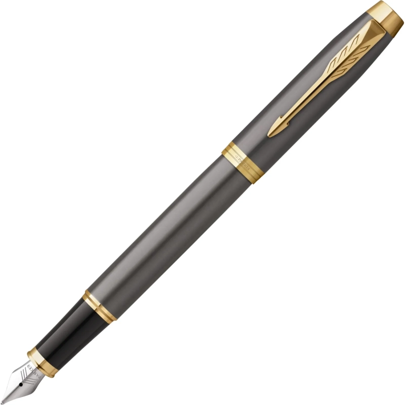 Ручка перьевая Parker IM Grey GT 0,8мм,синий, подарочная коробка, 2213776