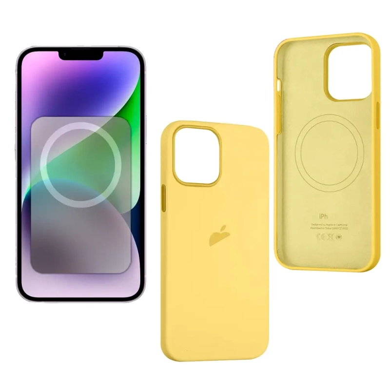 Чехол iPh 14 Silicon Case 100% ORG Sun Glow Чехол iPh 14 Silicon Case 100% ORG Sun Glow