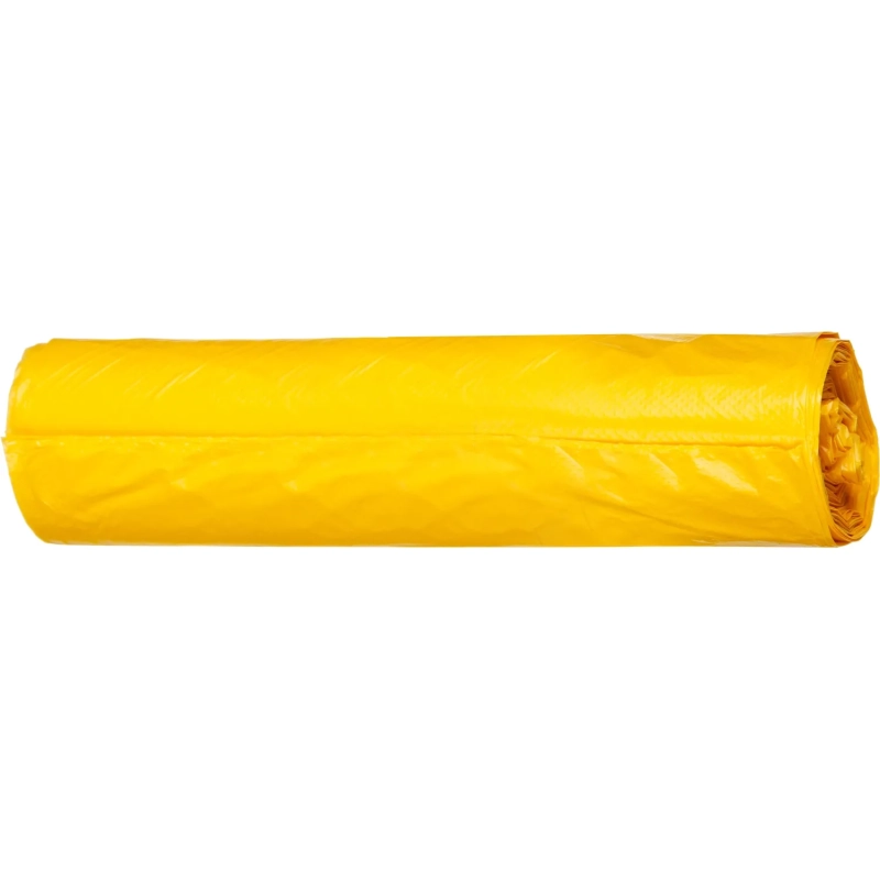 Мешки для мусора ПНД 120л 11мкм 10шт/рул желтый 70х110см