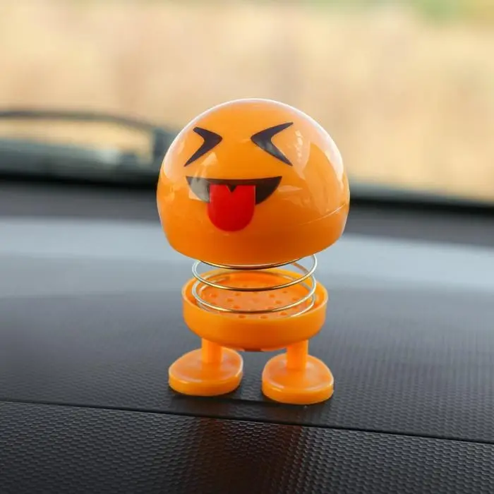 Игрушка на панель автомобиля «Смайл на пружинке» желтый Игрушка на панель автомобиля «Смайл на пружинке» желтый