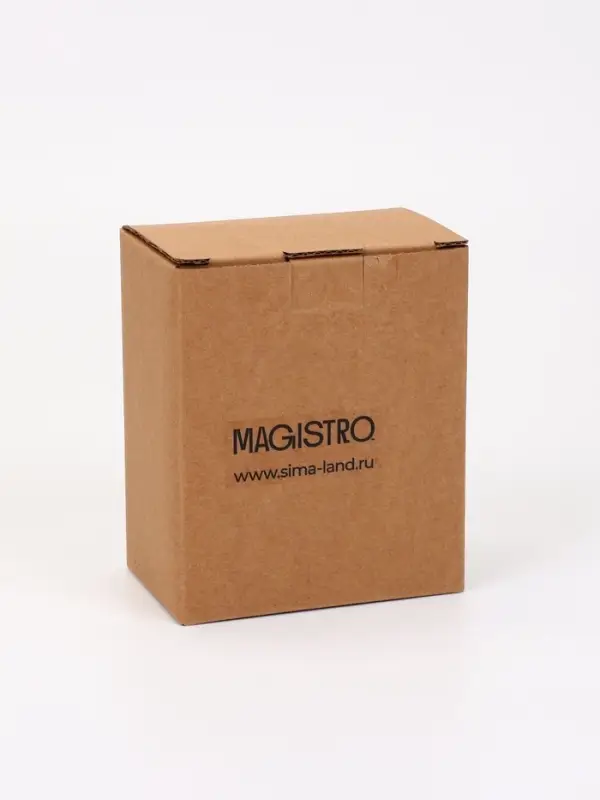 Кофейная пара Magistro &laquo;Бланш&raquo;, 2 предмета: чашка 80 мл, блюдце 13&times;10.5 см, фарфор, белая