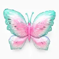 Воздушные шары фольгированные, &laquo;Разноцветные бабочки&raquo;, набор  3 шт